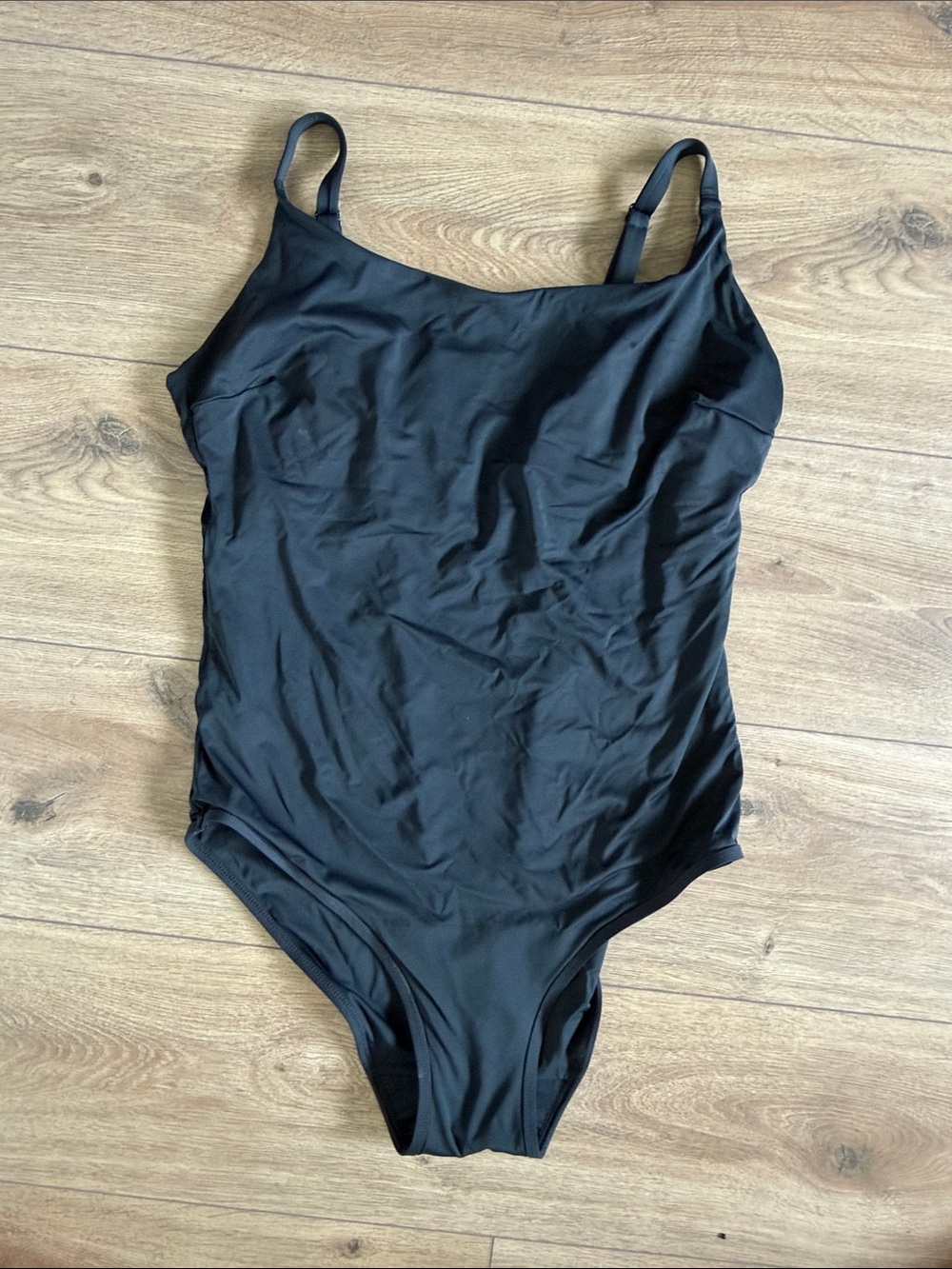 knix Black One-Piece Scoop Neck Swimsuit